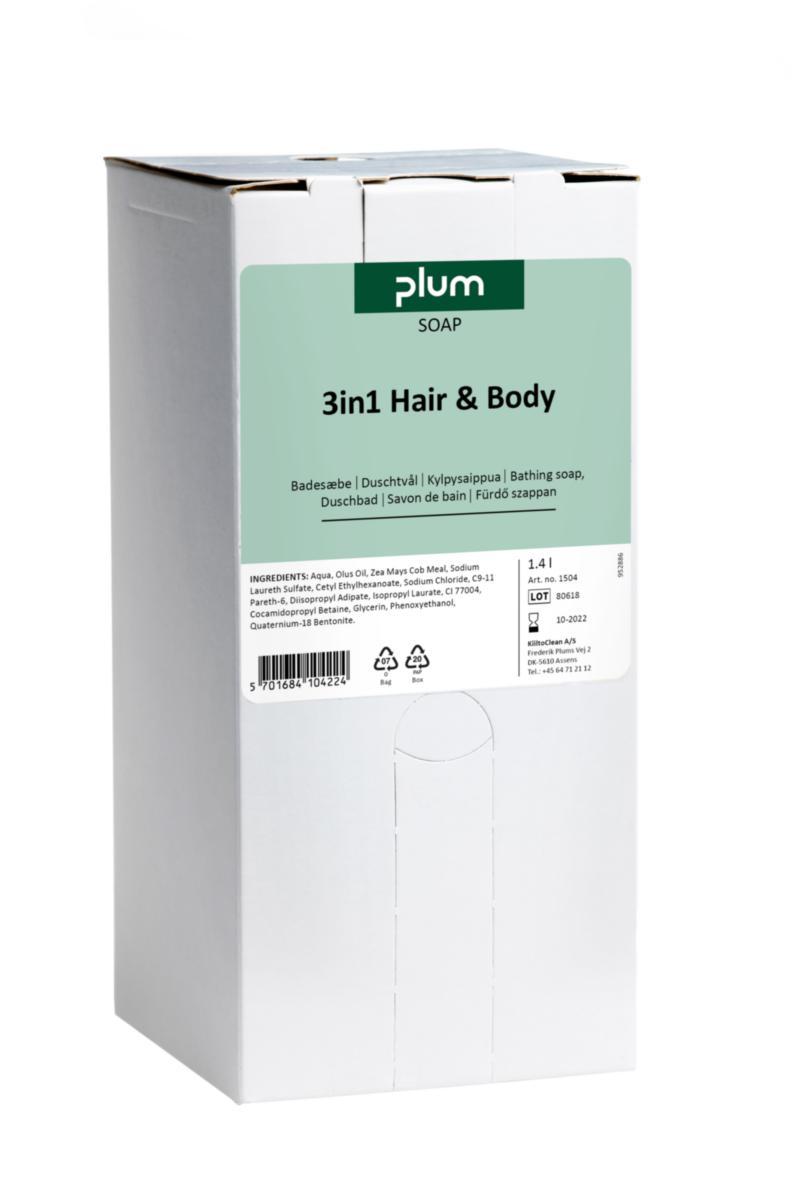 Duschtvål Plum Hair & Body 3 in1 - DUSCHTVÅL PLUM HAIR&BODY 3IN1 1.4L 1504