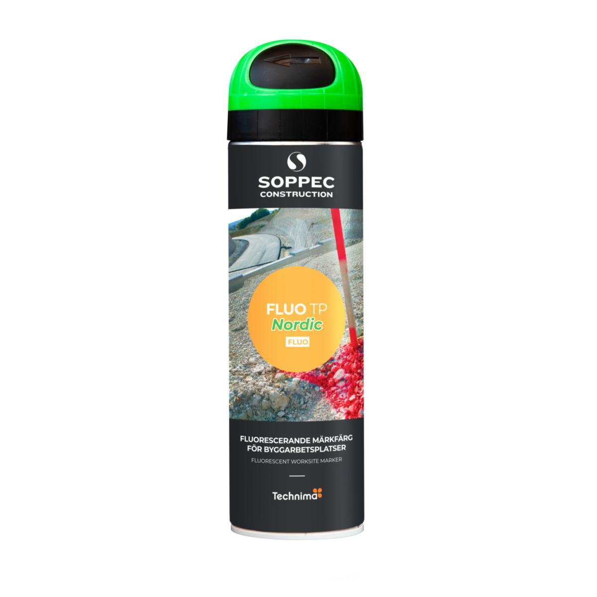 Märkfärg Soppec Fluo TP Nordic - MÄRKFÄRG FLUO TP NORDIC GRÖN 500 ML