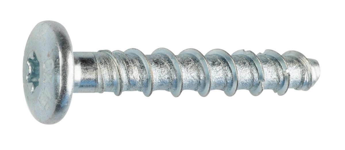 Betongskruv Sormat S-CSA P kullrig FZB - BETONGSKRUV FZB 7,5X45 KULLR. 100/ S-CSA P FLÄNS SORMAT