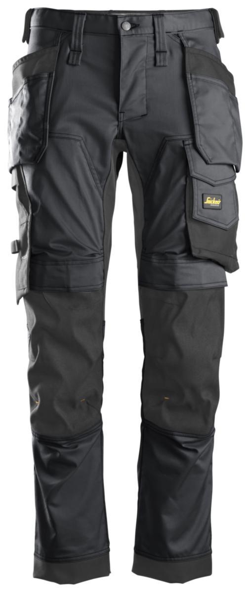 Midjebyxa Snickers 6241 Allround Work Stretch - MIDJEBYXA 6241 GRÅ/SVART 62 SNICKERS 62415804062