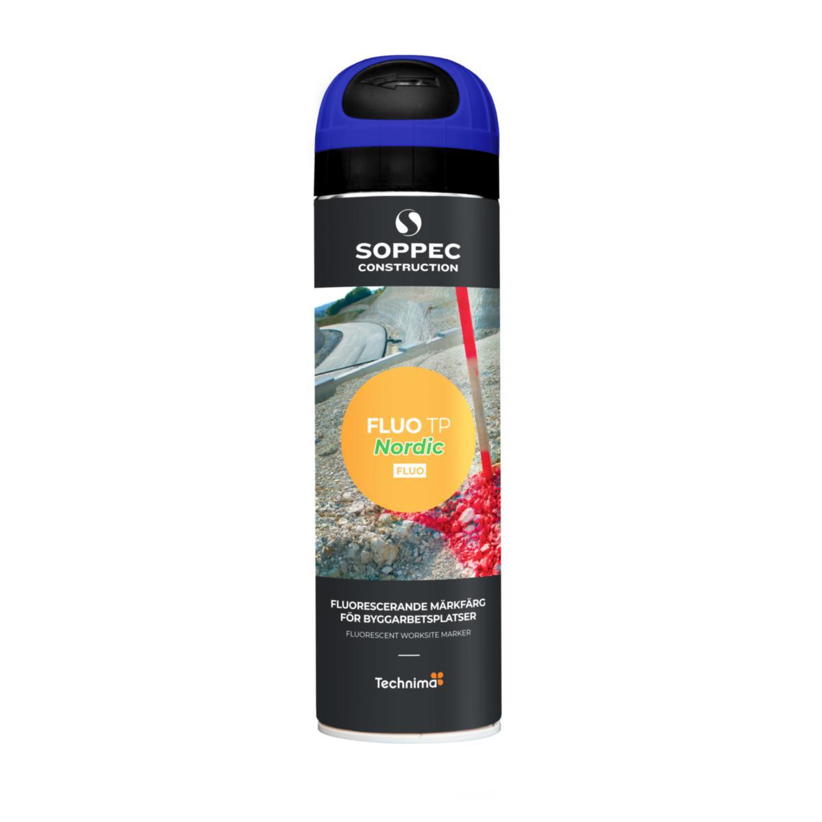 Märkfärg Soppec Fluo TP Nordic - MÄRKFÄRG FLUO TP NORDIC BLÅ 500 ML