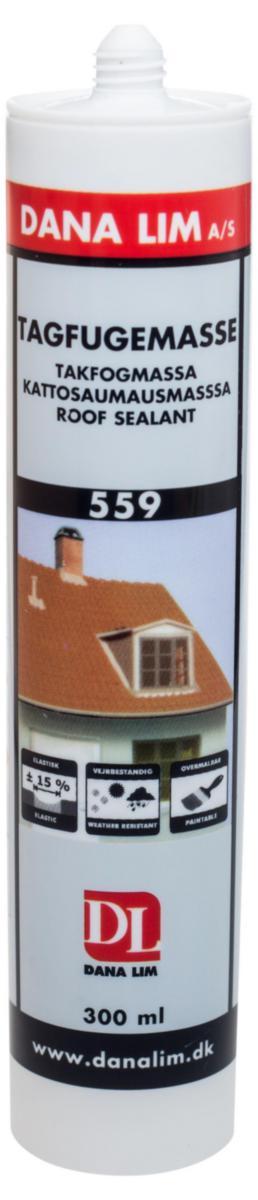 Fogmassa Dana 559 Tak och ventilation - FOGMASSA TAK&FOG 559 DANALIM 310ML TRANSP. UN1133.