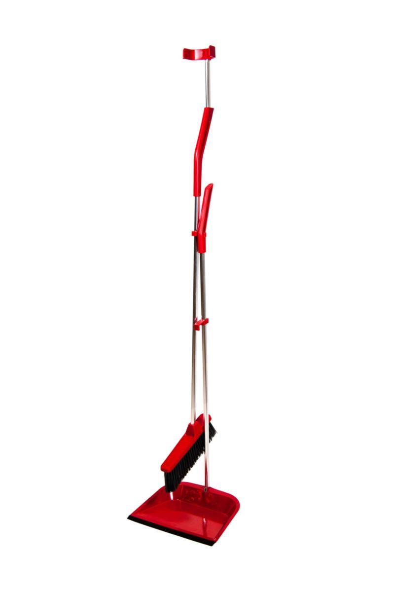 Sopset Nordex Röd - SOPSET MED HANDLEDSSTÖD 80CM PLASTSKYFFEL HALVLÅNGT SKAFT