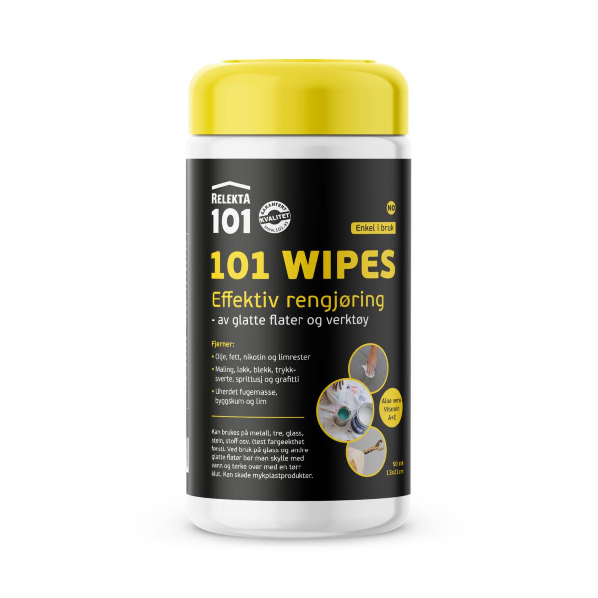 Rengöringsduk Relekta 101 Wipes - VÅTSERVETTER WIPES 101 T7 50 /BURK TEC 7 RELEKTA T599640