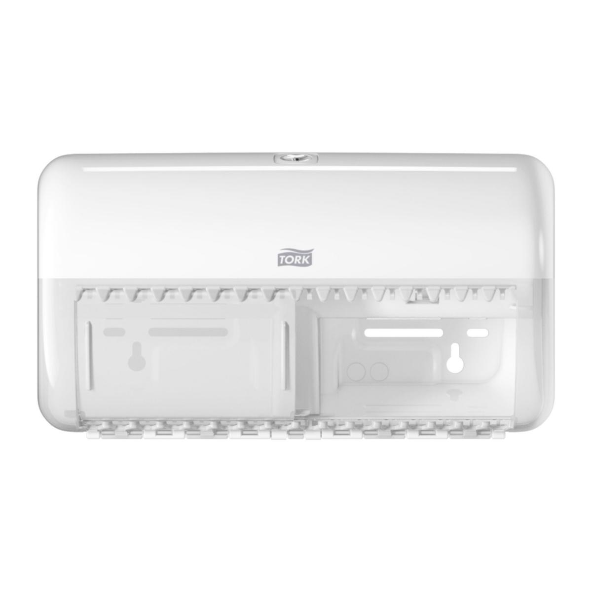 Toalettpappershållare Tork Twin T4 - DISP TORK TOALETTPAPPER T4 2 R PAPYRUS 557000