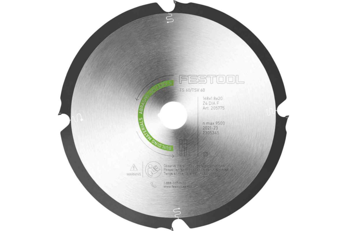 Diamantklinga Festool Abrasive TS60K - SÅGKLINGA DIA 168X1,8X20 F4 FESTOOL 205769