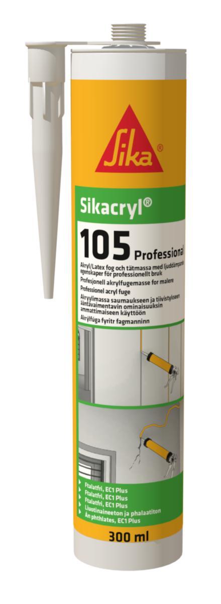 Fogmassa Sikacryl 105 Professional (akryl/latexfog) - SIKACRYL-105 VIT 300 ML SIKA 561279