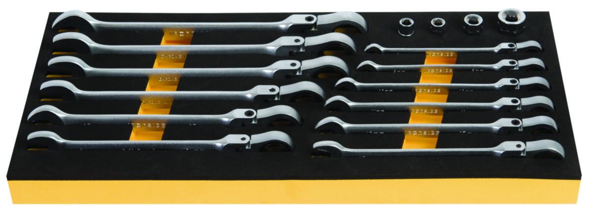 Spärrkombinycklar Ironside ledbara modul, 16 delar - INBYGGNADSMODUL SPÄRRKOMBNYCKL 16-DEL IRONSIDE 100249