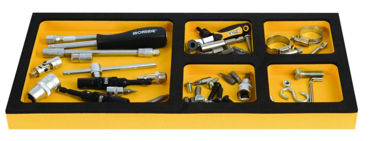Tom modul till Verktygsvagn Ironside, 5 fack - INBYGGNADSMODUL TOM 5 FACK IRONSIDE 100263