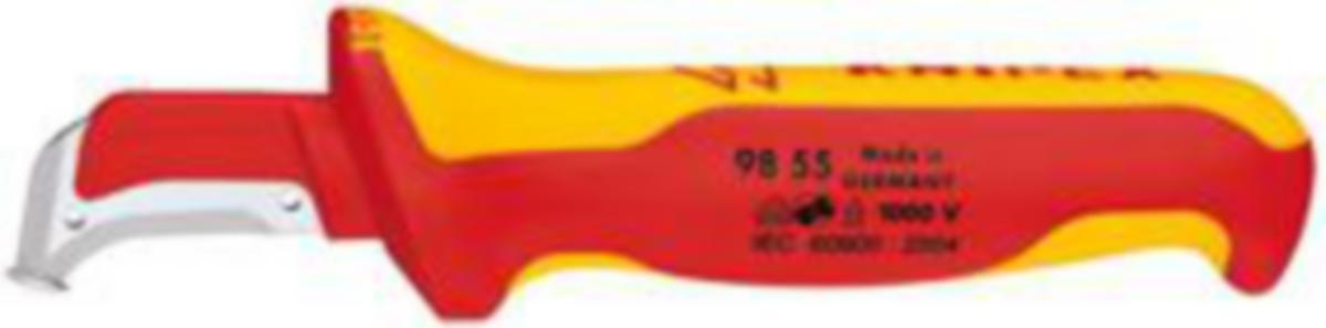 Kabelkniv Knipex 9855 1000V - KABELKNIV KNIPEX 9855-155 1000V SB-PACK