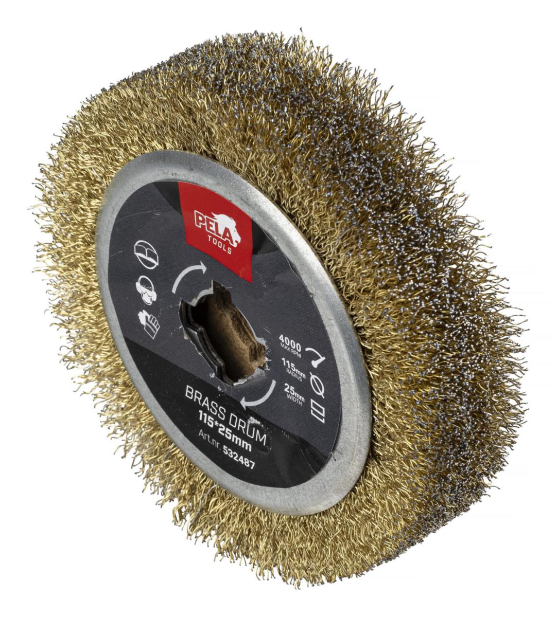 Roterande borste PELA - ROTERANDE BORSTE 115X25MM PELA 532487
