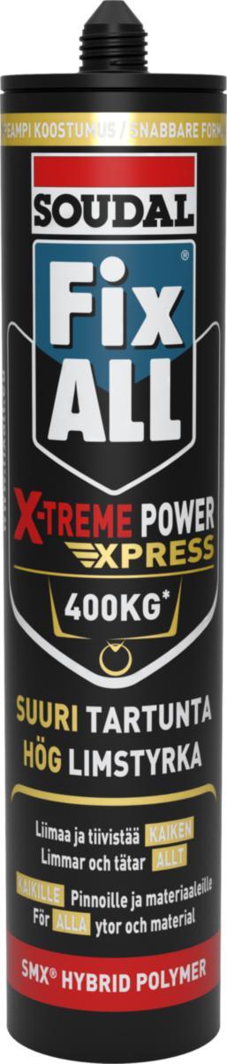 Montagelim Soudal Fix-All X-treme Express - MONTAGELIM EXPRESS X-TREME VIT FIX ALL 290ML SOUDAL 155408