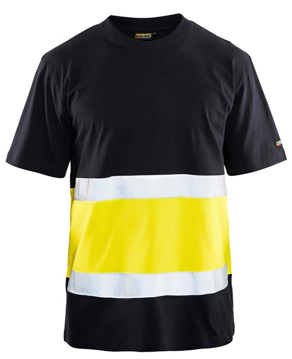 T-shirt Blåkläder 3387-1030 - T-SHIRT 3387 VA GUL/SV XXL BLÅKLÄDER 338710309933XXL