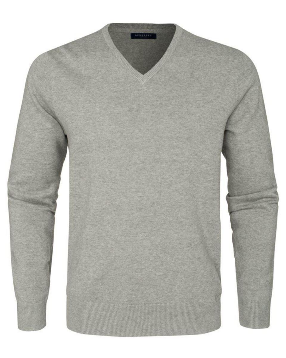 Tröja Brockton 1011 V-neck - BROCKTON V LGREY 5XL 