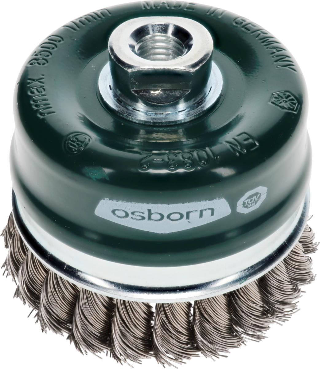 Axialborste Osborn Superior, Virad tråd med stödring - AXIALBORSTE D100/M14 0.5ST VIRAD STÅLTR OSBORN 0002608154