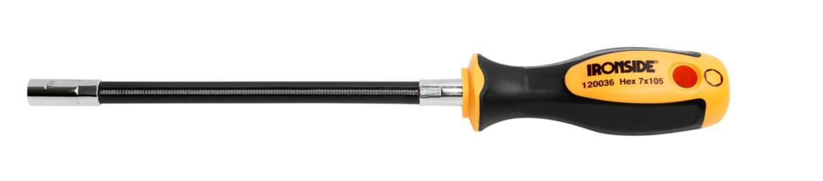 Hylsmejsel Ironside böjlig - SLANGSKRUVMEJSEL BÖJLIG 7MM L 275MM IRONSIDE 120036