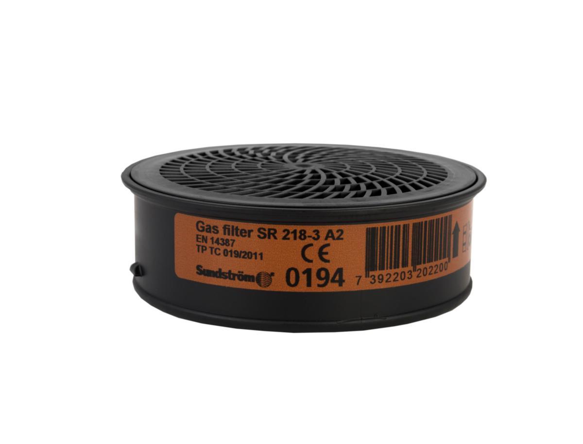 Filter till Andningsskydd Sundström helmask och halvmask - GASFILTER A2 218 SUNDSTRÖM