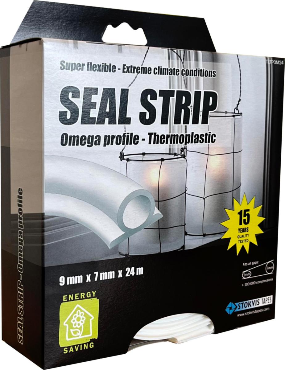 Tätningslist Stokvis TPE - OMEGALIST 9X7 MM X 24 M STOKVIS TLTPOM24TR