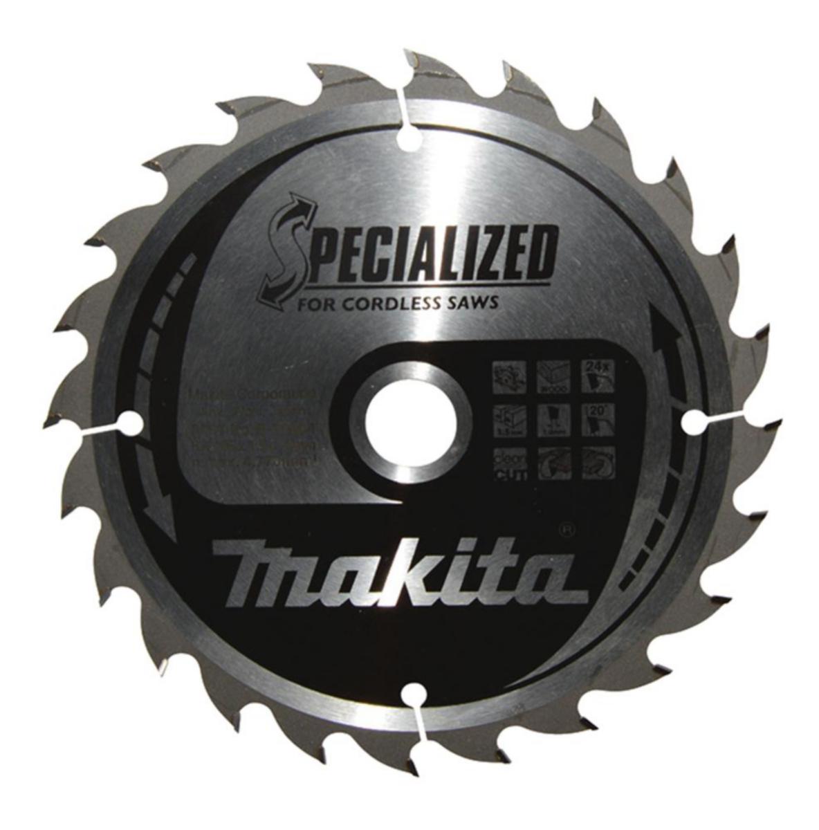 Sågklinga Trä/mdf Makita för Batterisågar - SÅGKLINGA TRÄ 24T 165X20MM MAKITA B-32904