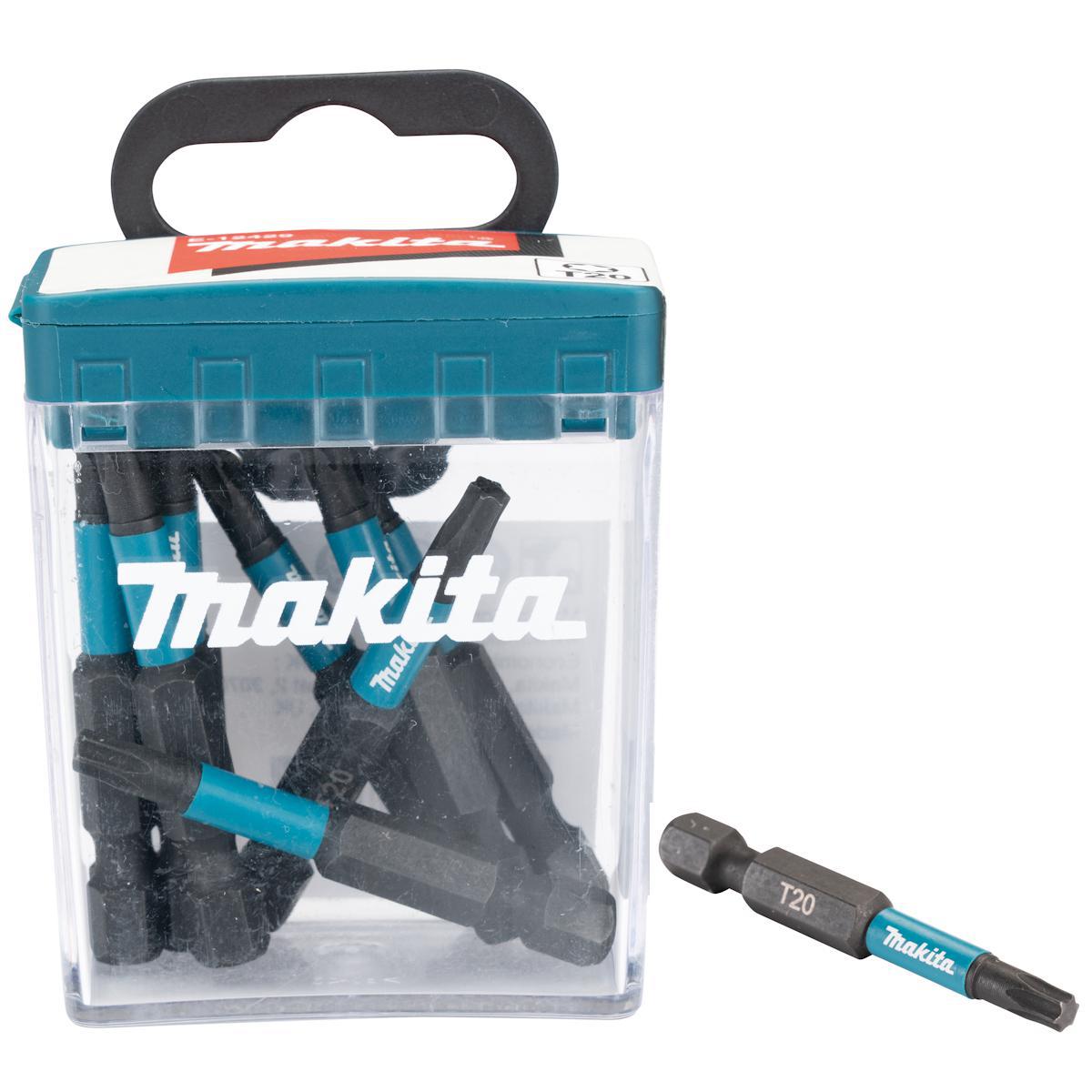 Kraftbits Makita Torx Impact Black 10-pack 50 mm - BITS E-12429 MAKITA IMPACT BLACK 10ST T20 50MM