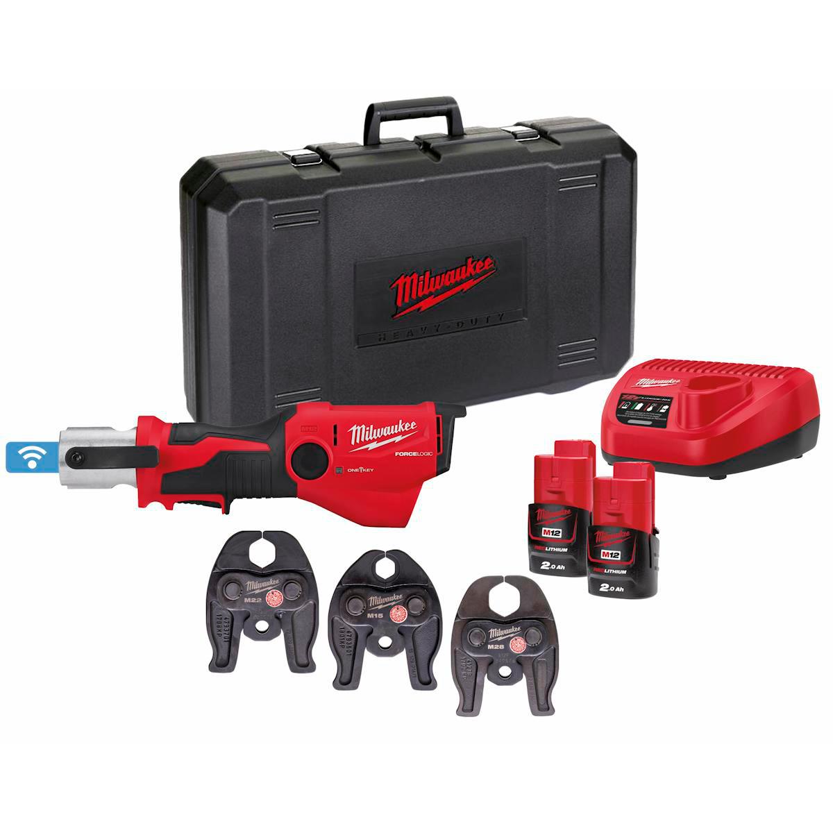 Pressmaskin Milwaukee M12 ONEHPT-202C M-set - PRESSVERKT M12 ONEHPT-202C M MILWAUKEE 4933481033