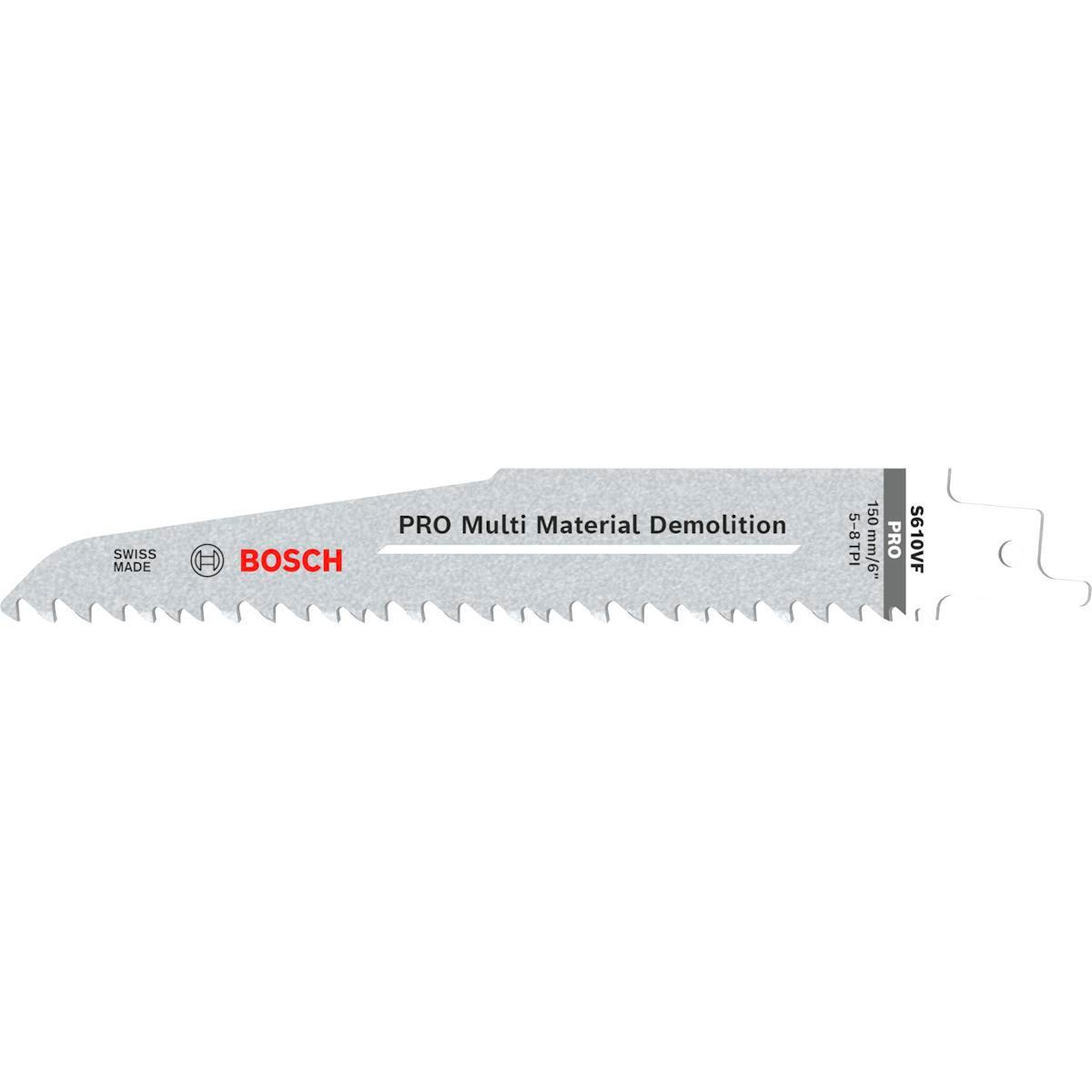 Tigersågblad BOSCH Multimaterial Pro Demo - TIGERSÅGBLAD S610F HEAVY 5/FP BOSCH 2608657608