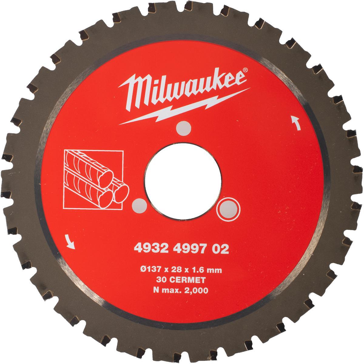 Sågklinga Milwaukee för armeringskap - SÅGKLINGA M137X28X30T MILWAUKEE 4932499702