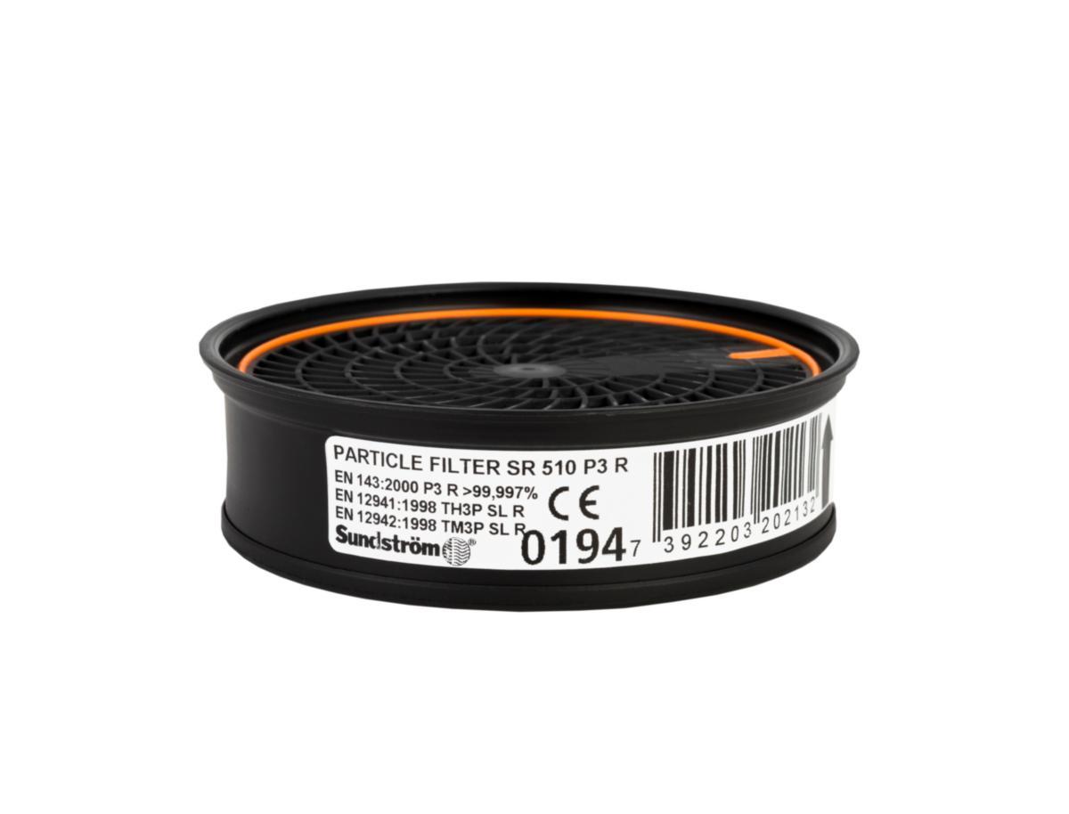 Filter till Andningsskydd Sundström helmask och halvmask - PARTIKELFILTER P3 SR 510 SUNDSTRÖM H02-1312
