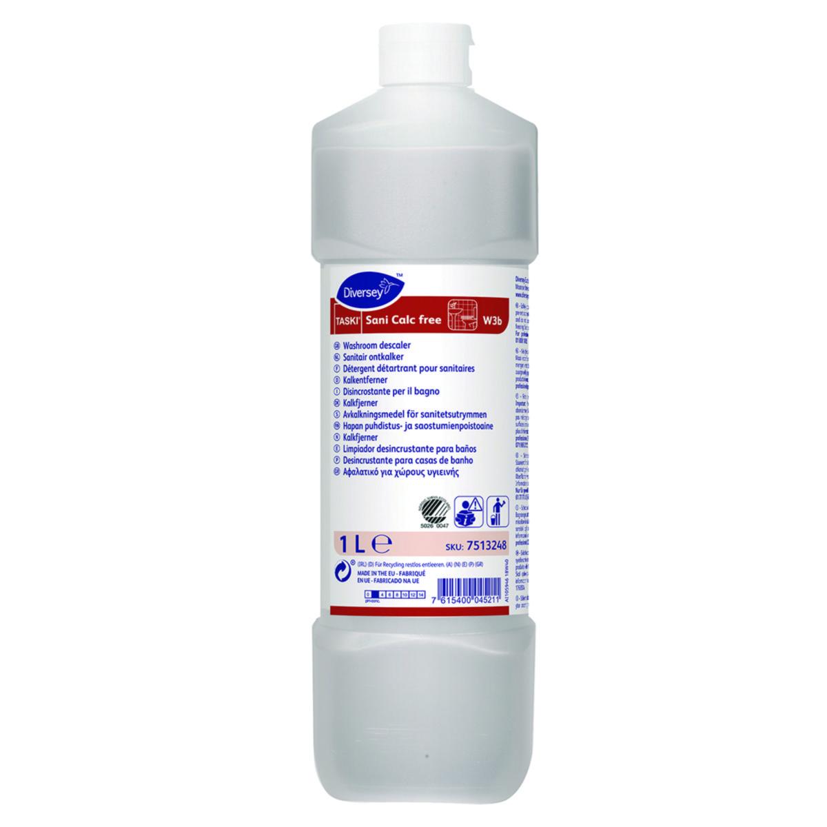 Avkalkningsmedel Taski Sani Calc Free - AVKALKNINGSRENGÖRING TASKI SANI CALC FREE 1 LITER
