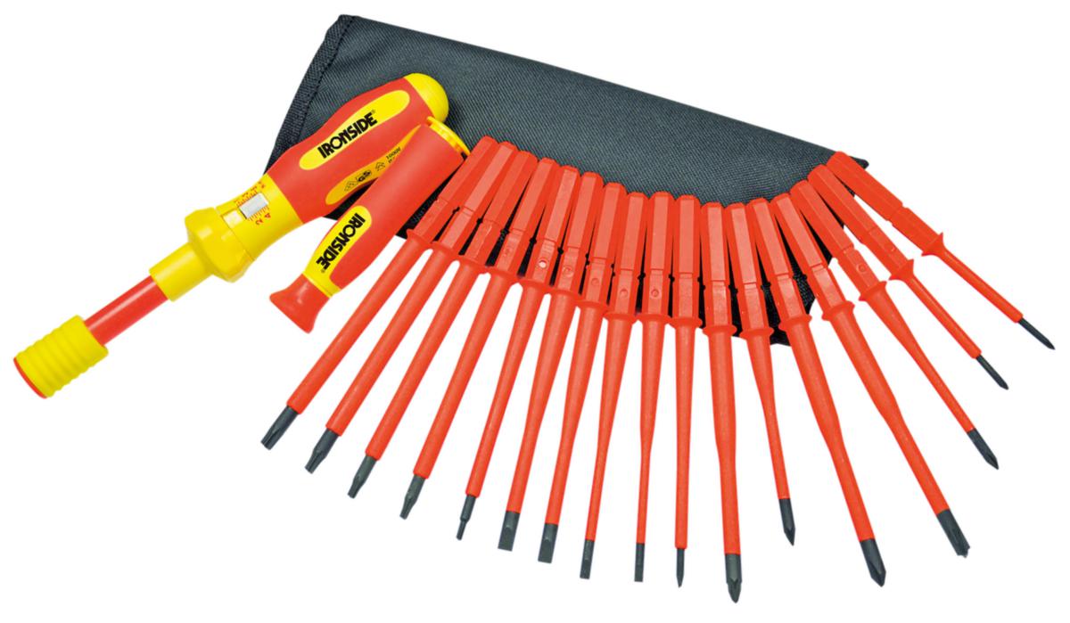 Momentskruvmejselsats Ironside VDE 19 del - MOMENTSKRUVMEJSELSATS IRONSIDE 1000V 1-5NM 19DEL 9SLIM 102652