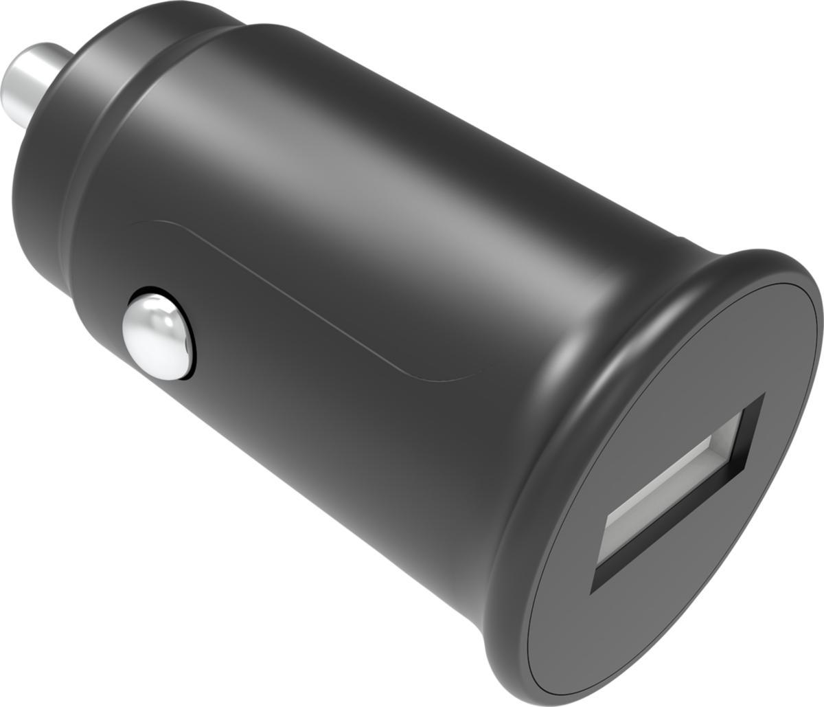 Billaddare, USB-A - BILLADDARE USB-A 2.4 A 12-24 V SVART SMARTLINE