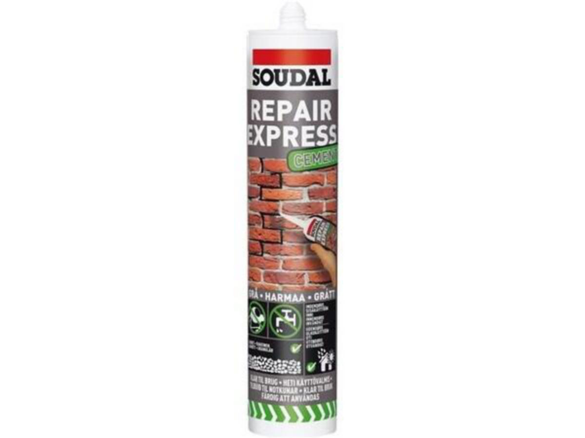 Fogmassa Cement Repair Express - REPERATIONSFOG GRÅ 300ML CEMENTREPAIR EXP.SOUDAL 126524