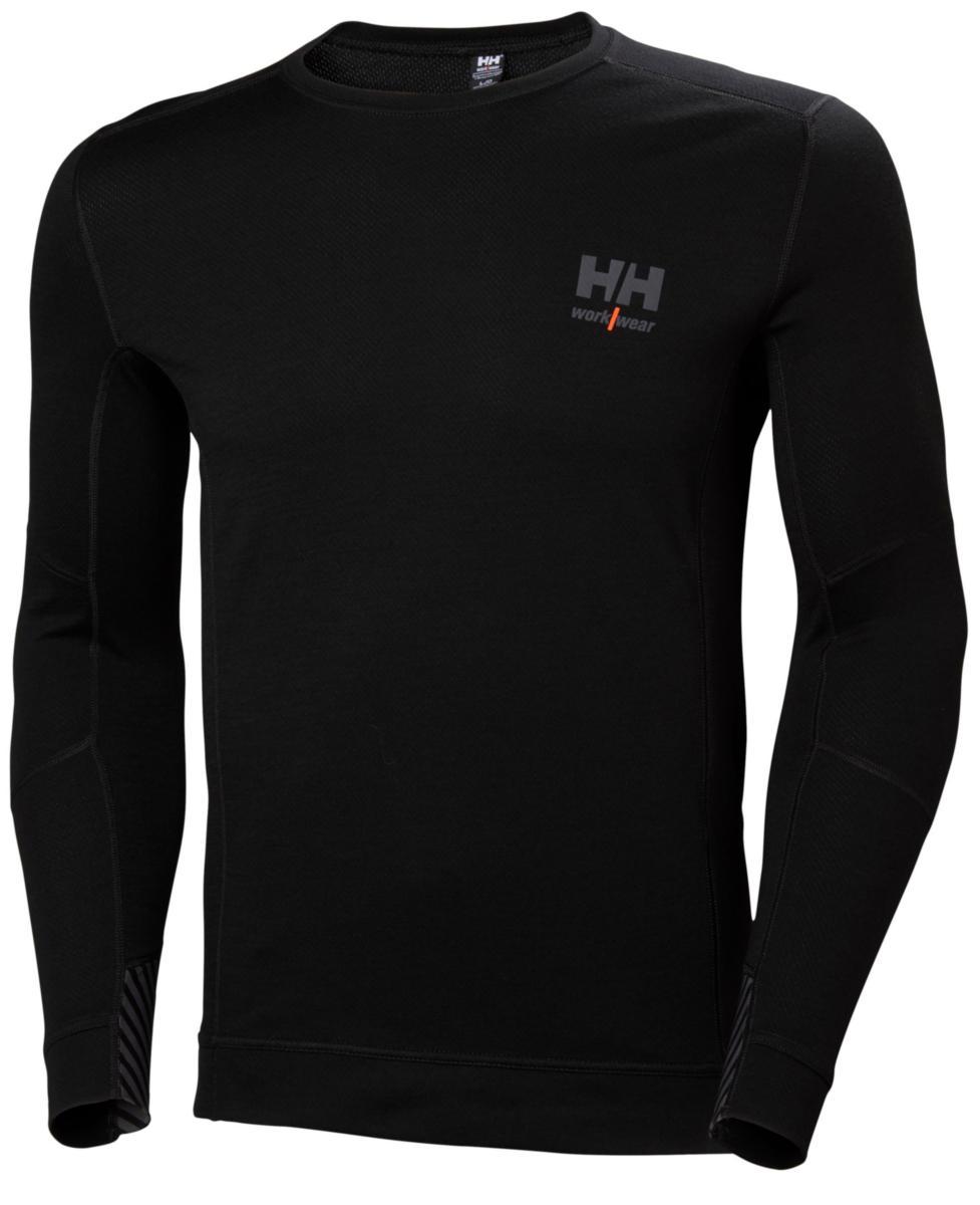 Undertröja Helly Hansen Lifa Merino 75106 - HH LIFA MERINO CREWNECK BLACK M 75106-990-M