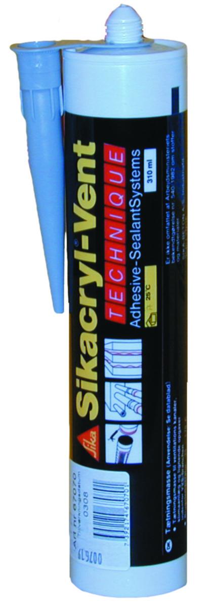 Tätningsmedel Sikacryl-Vent / Vent 913 - SIKACRYL-VENT 0.3L GRÅ  67070 SIKA 102799