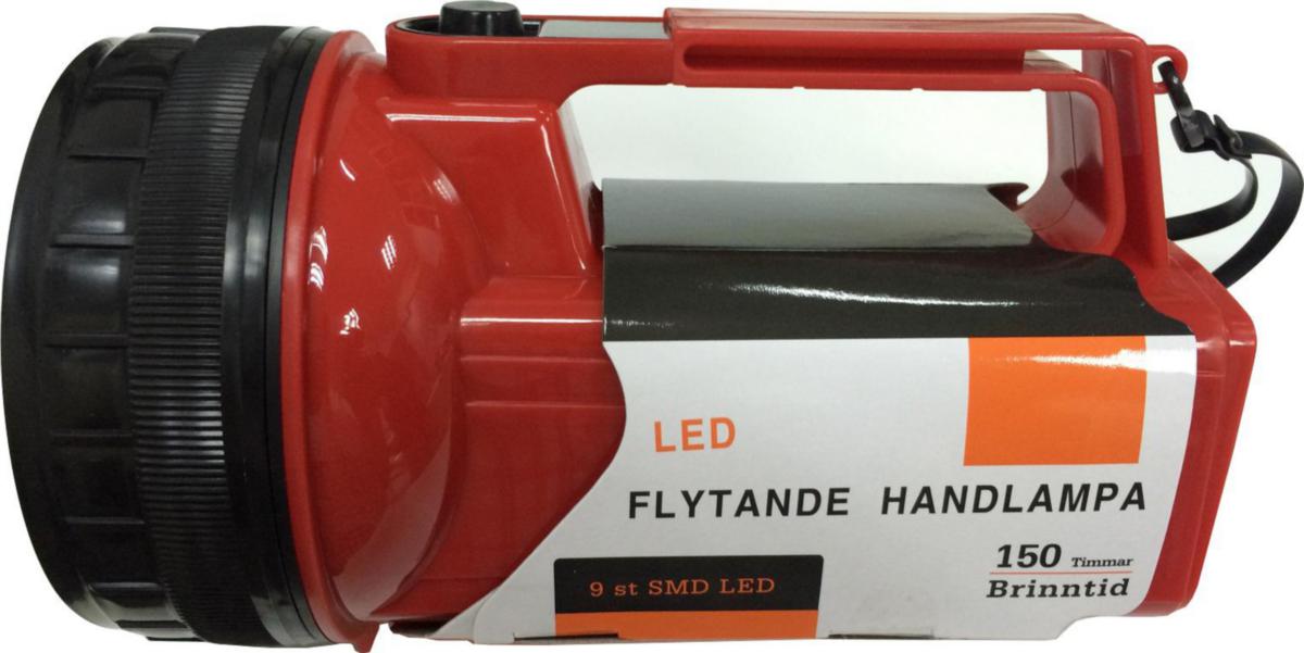 Handlampa - HANDLAMPA 9 SMD LED RÖD FLYTANDE