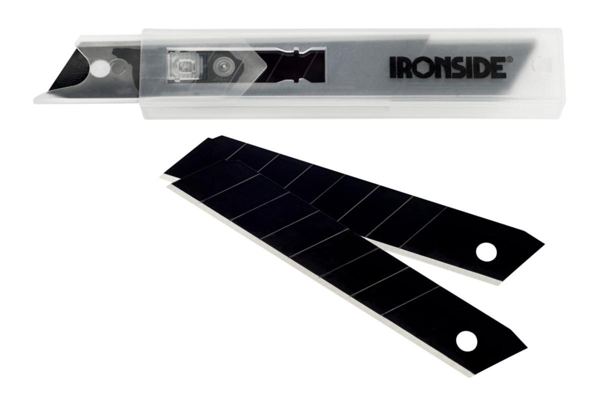 Knivblad Ironside brytblad long life - KNIVBLAD IRONSIDE 18MM 10-PACK LONG LIFE I DISPENSER 102079