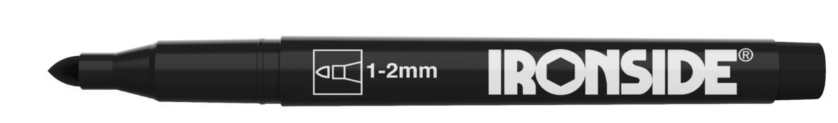 Märkpenna Ironside Rund spets - MÄRKPENNA SVART RUND SPETS IRONSIDE 102658