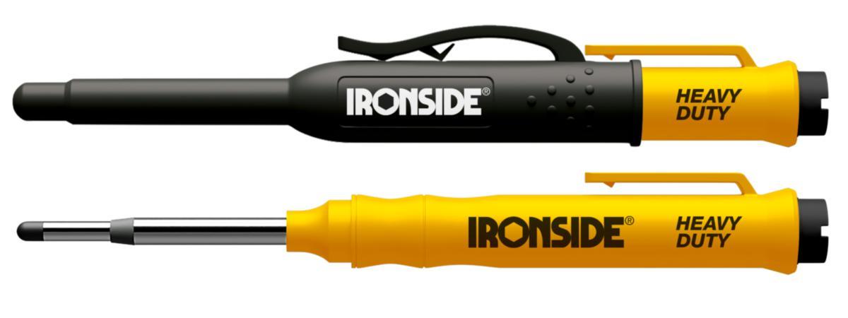 Djuphålsmärkare Ironside - DJUPHÅLSMÄRK 2SPETS IRONSIDE FET+TUNN SVART 102655