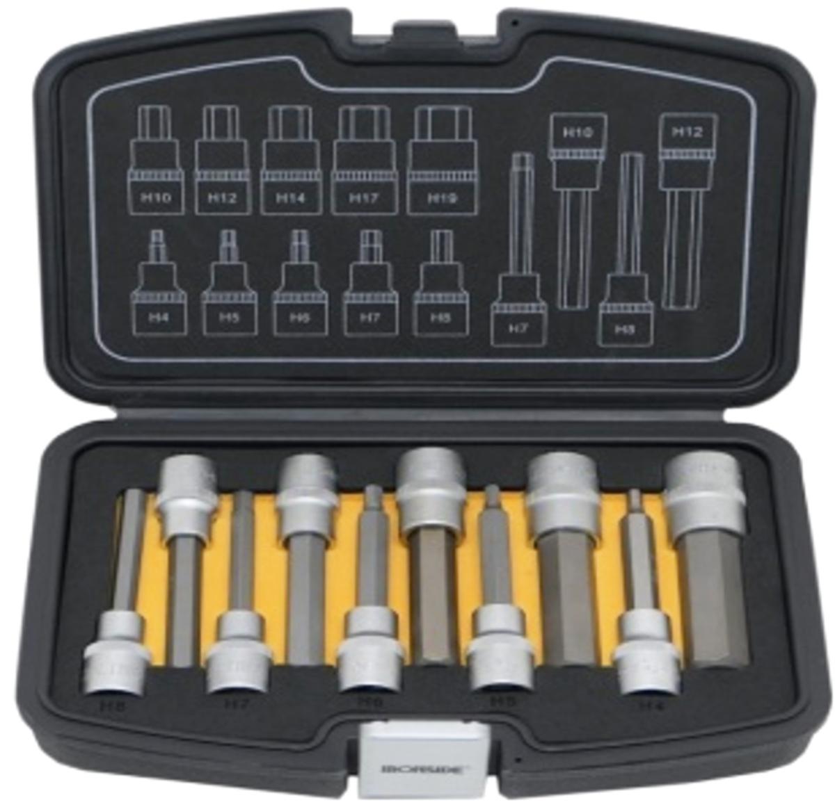 Insexhylssats Ironside 1/2" långa, 10 delar - INSEXHYLSSATS IRONSIDE 1/2" LÅNGA 10DEL 203170