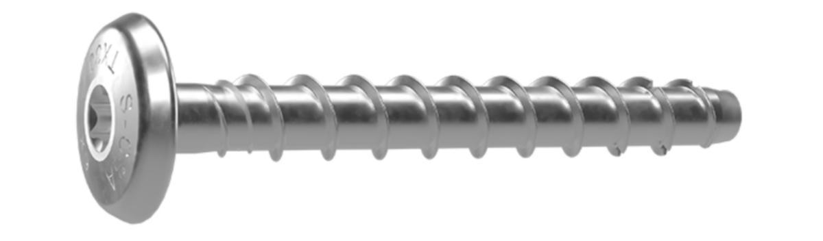 Betongskruv Sormat S-CSA P FZB lågkullrigt huvud med stor diameter - BETONGSKRUV S-CSA P FL C1 T30 6X40/5 100ST
