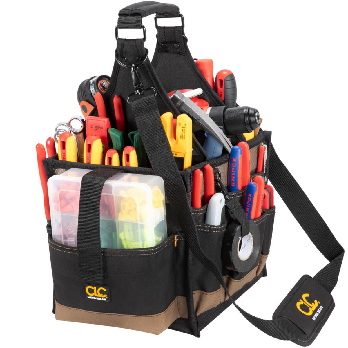 Verktygsväska CLC Elektriker - VERKTYGSVÄSKA CLC ELEKTRIKER LARGE 28CM INKL SORTIMENTSLÅDA