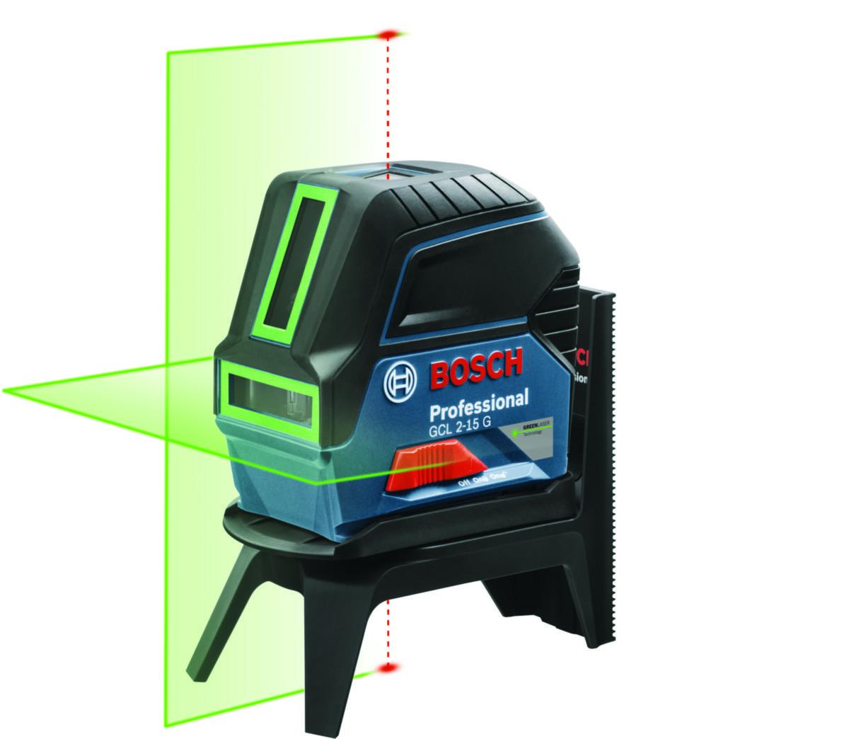 Linjelaser Bosch GCL 2-15 Grön - KRYSSLASER GCL 2-15 G PROF BOSCH 0601066J00