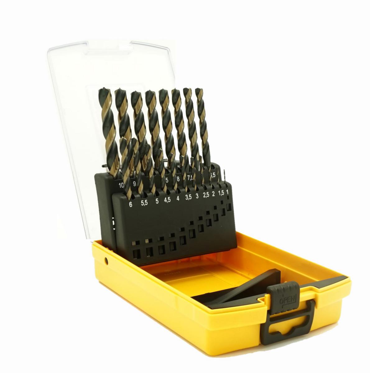 Borrkassett Ironside 7-skärs 19 st - BORRKASSETT IRONSIDE 7-SKÄRS 1-10X0.5MM HSS-CO5 19ST 201272