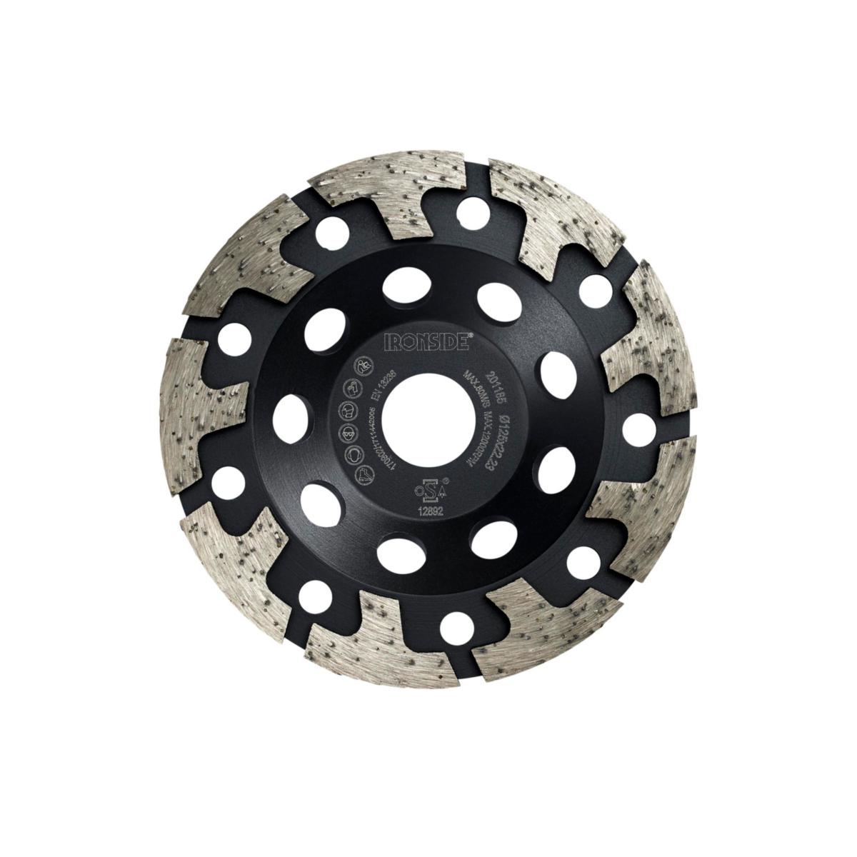 Diamantsliptallrik Ironside hårda material - DIAMANTSLIPTALLRIK IRONSIDE 125X5.0X22.23MM 201185
