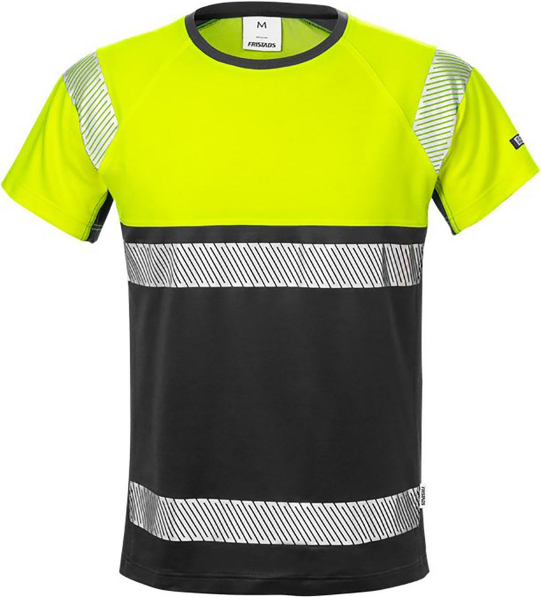 T-shirt Fristads 7518 THV - T-SHIRT KL 1 GUL/SVART 7518THV FRISTADS 129511-196 M
