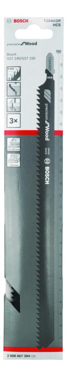 Sticksågblad Bosch HCS för mjukt trä och mjuka material - STICKSÅGBL T1044DP 3ST BOSCH 2608667394
