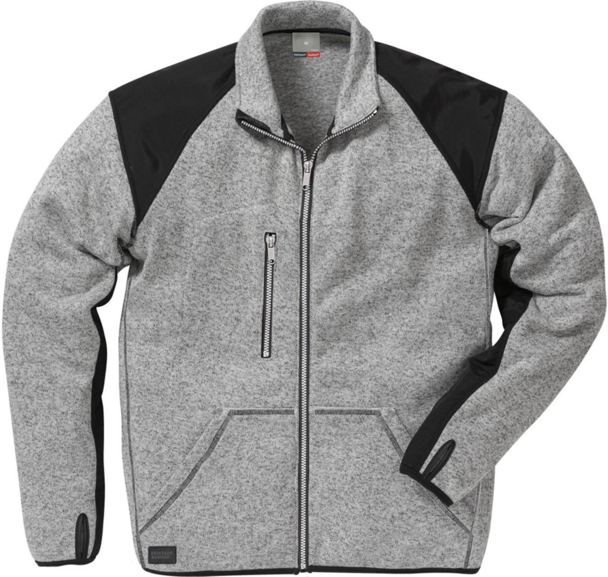 Fleecejacka Fristads 7451 PRKN - FLEECE 7451 PRKN GRÅ/SV M FRISTADS 114032-896 M