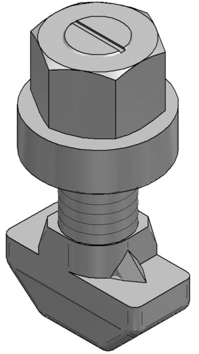 Montagebult EF Centum, MEFA - EF CENTUM T-BULT M. BRICKA VFZ MEFA