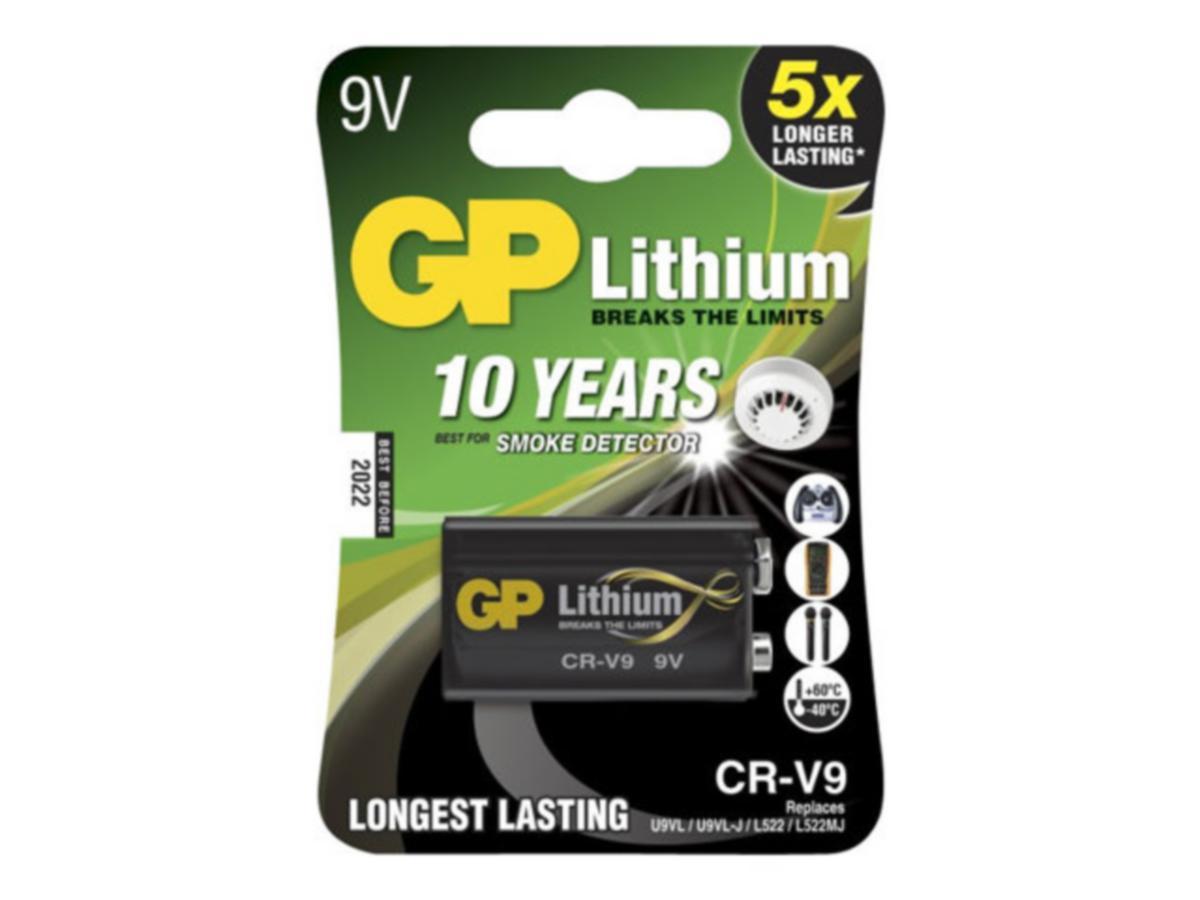Batteri 9V Lithium - BATTERI 9V LITHIUM 1/ GP 255076
