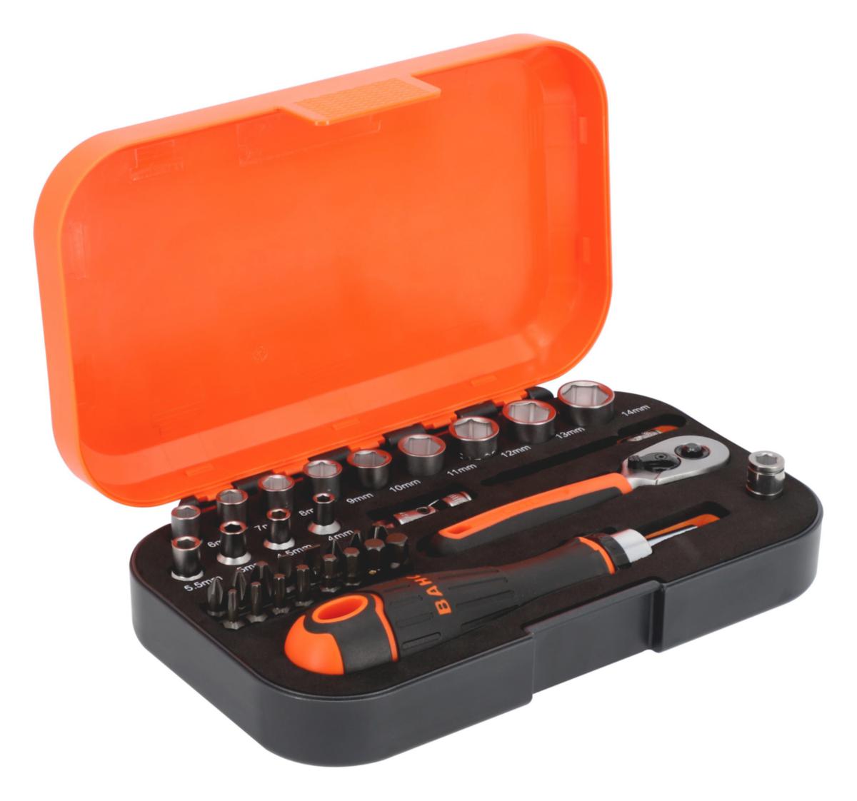Hylsnyckelsats Bahco S34MC8H - HYLSNYCKELSATS BAHCO S34MC8H 1/4" 34 DELAR